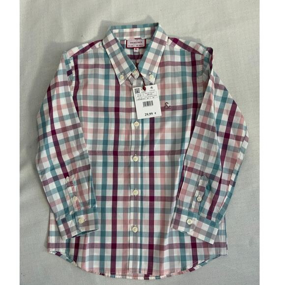 Neck & Neck Plaid‎ Shirt NWT Size 4/5 - Picture 1 of 3